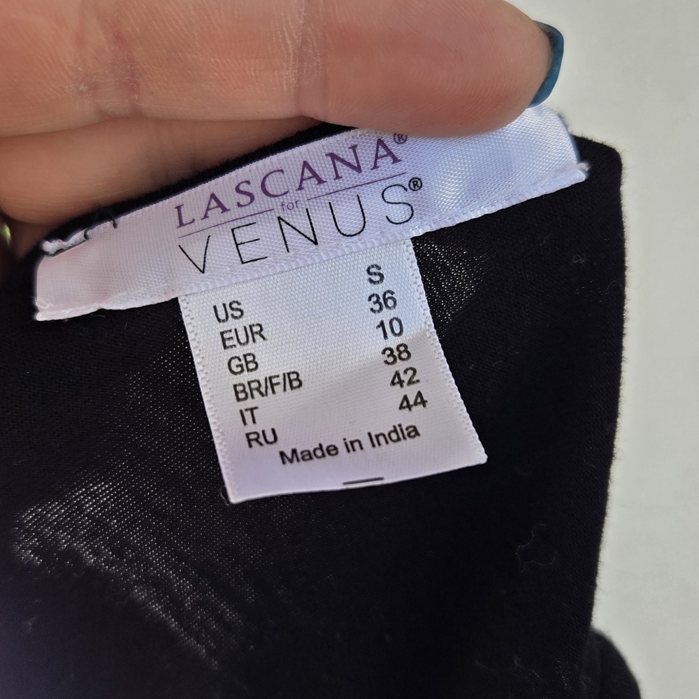 Lascana For Venus Embroidered Black Vacation Maxi Dress - Picture 8 of 10